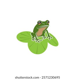 Green Frog Icon and Symbol Template