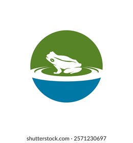 Green Frog Icon and Symbol Template