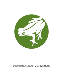 Green Frog Icon and Symbol Template