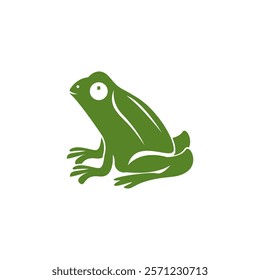 Green Frog Icon and Symbol Template