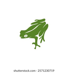 Green Frog Icon and Symbol Template