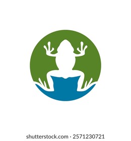 Green Frog Icon and Symbol Template