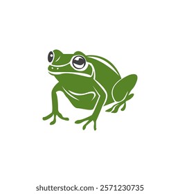 Green Frog Icon and Symbol Template