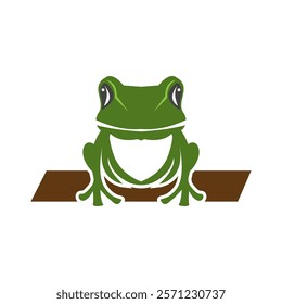 Green Frog Icon and Symbol Template