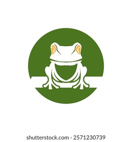 Green Frog Icon and Symbol Template