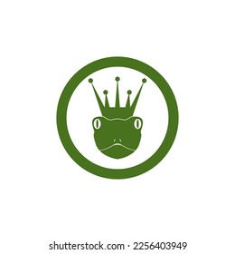 Green frog icon and symbol vector illustration