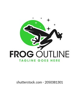 Green Frog Inspiration Illustration Logo Design