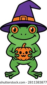 Green frog wizard and