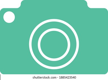 Green front facing camera icon