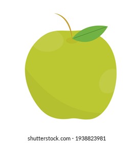 green fruit apple fresh isolated