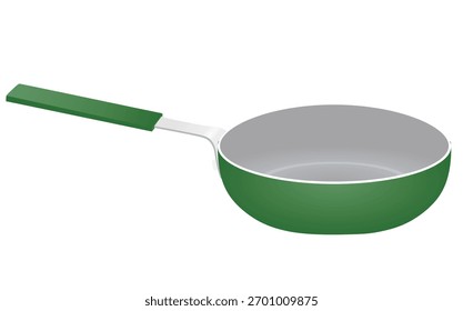 Grüne Pfanne. Vektorgrafik	
