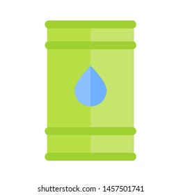 Green fuel energy icon. Flat illustration colored vector isolated icons of Eco Clean Green Energy for web