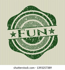 Green Fun with rubber seal texture