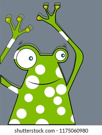 Green fun toad for decoration
