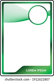 Green Futuristic Leisure Pass Card Template Design