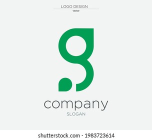 Green G letter company logo design