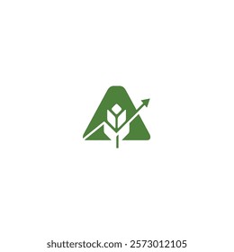 green garden icon vector design logo