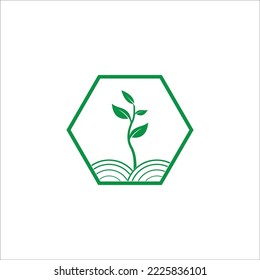 GREEN GARDEN ICON VECTOR ILLUSTRATION SYMBOL DESIGN