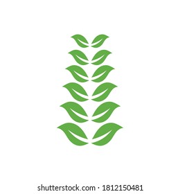 Green garden green leaf Logo Template vector symbol nature