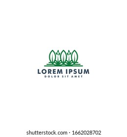 Plantilla de diseño del logotipo de Green Garden ilustración vectorial