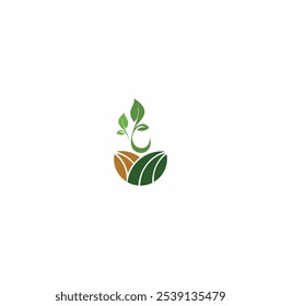 Diseño de Ilustración vectorial de Plantilla de logotipo de jardín verde