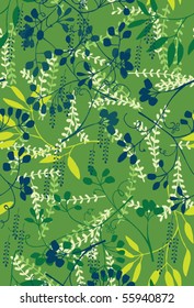 Green Garden Seamless Pattern Gorgeous green garden seamless pattern!