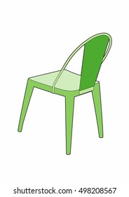 Green garden seat