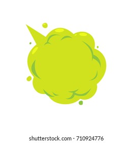 The Green gas. Isolated Vector Illustration