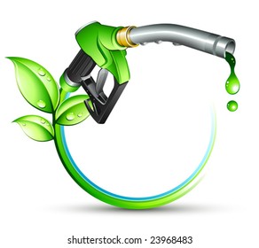 Green Gas Pump Nozzle