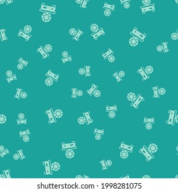 Green Gem stone icon isolated seamless pattern on green background. Jewelry symbol. Diamond.  Vector
