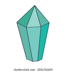La piedra preciosa verde es una esmeralda.