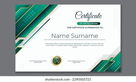 Green Generic Certificate of Appreciation Template