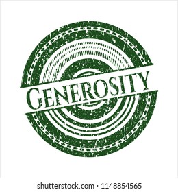 Green Generosity distress rubber texture