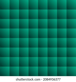 Green geometric 3d cube pattern. Abstract background.	