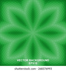 Green geometric abstract background.