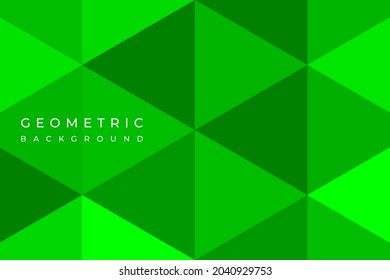 Green geometric abstract background. Backdrop. Vector eps10