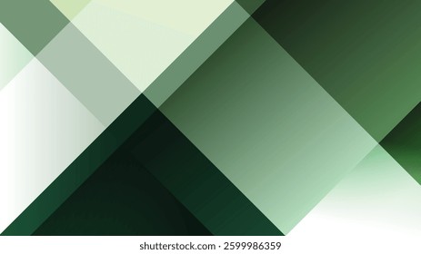 Green geometric abstract background. Modern green background. Vector illustration. Suit for backdrop, banner, poster, invitation, card, presentation, brochure, product promotion, etc