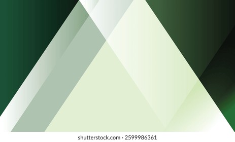 Green geometric abstract background. Modern green background. Vector illustration. Suit for banner, backdrop, poster, brochure, presentation template, product template, certificate, card, invitation, 