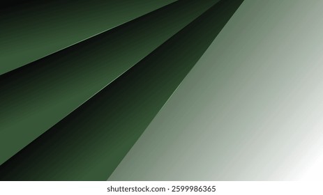 Green geometric abstract background. Modern green background. Vector illustration.