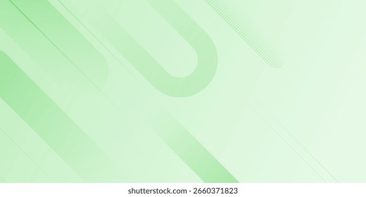 Green geometric abstract background. Modern trendy design in Vector Illustration