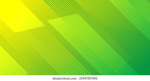 green geometric abstract background. overlaping shape and line