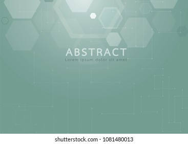 Green geometric abstract background that can design with your technology, science , communication
background. Vector illustration