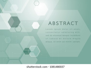 Green geometric abstract background that can design with your technology, science , communication
background. Vector illustration