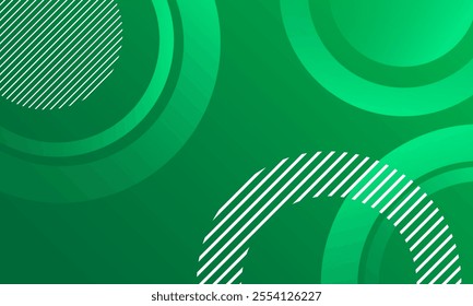 Green geometric abstract background. Vector illustration