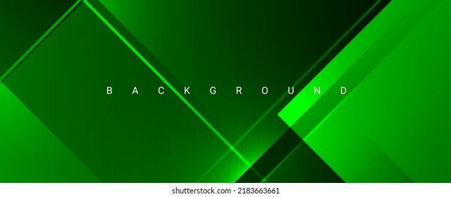 Green geometric abstract design dynamic modern graphic background