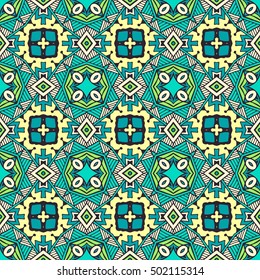 green geometric abstract hand drawn line art sketch pattern for swimwear