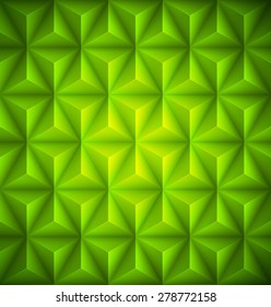 Green Geometric abstract low-poly paper background. Vector illustration EPS 10