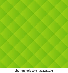 Green geometric abstract vector background. Gradient background with rhombus
