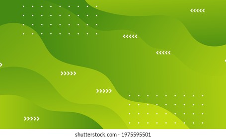 Green geometric background. Liquid color background design. Template for brochures, flyers, magazine, banners etc