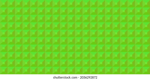 Green geometric background. Mosaic tiles. Vector illustration.